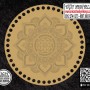 Model 9 - Pleksi Desenli Daire Çanta Kenarı 22 Cm - Pleksi Makaron Çanta Kenarı