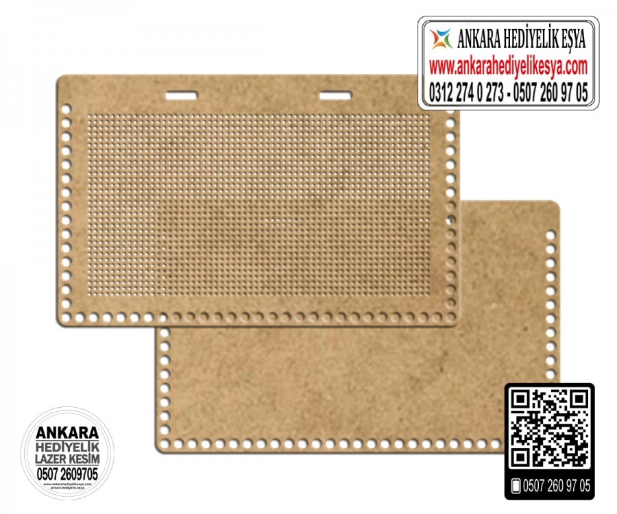 Kanaviçe İşleme Çanta Kenarı Model 8 - Ham Renk