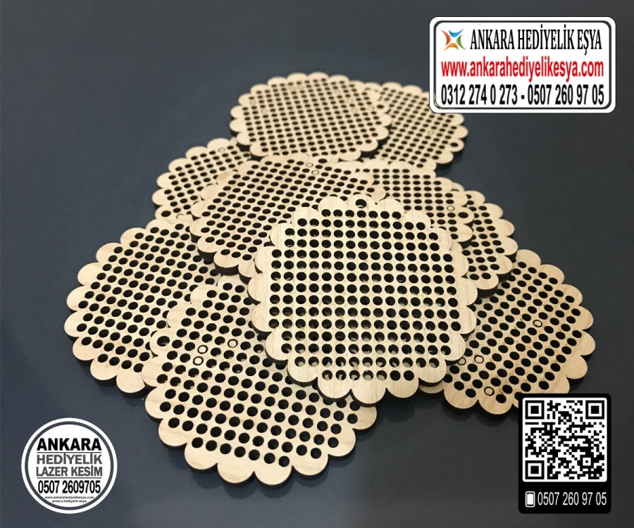 Papatya Kanaviçe Kolye Aparatı - 10 Adet