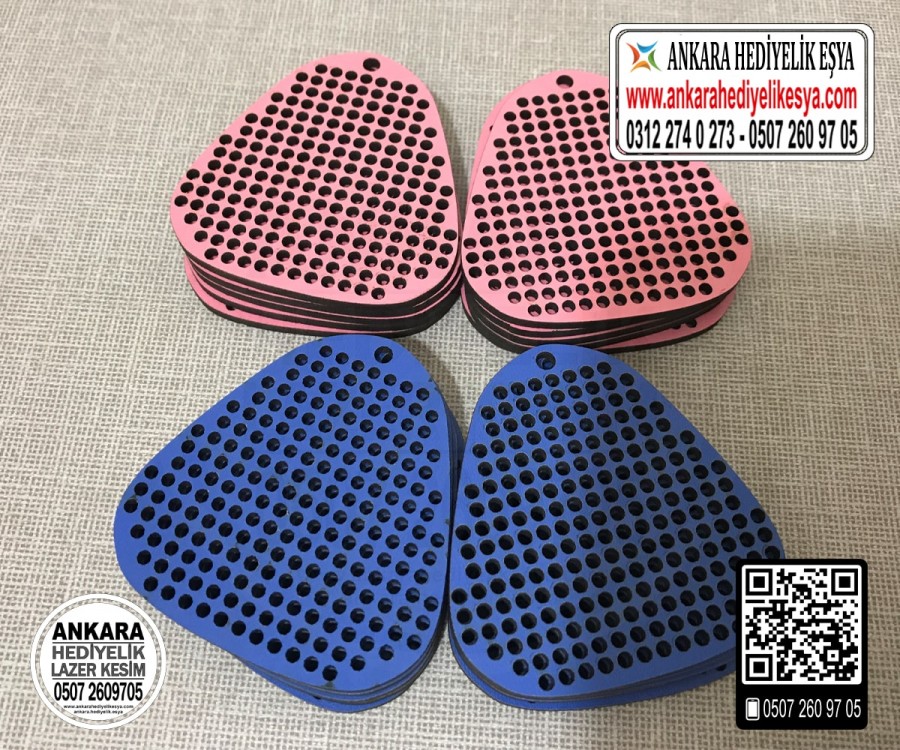 Üçgen Kanaviçe Kolye Aparatı - 10 Adet