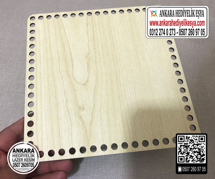 Akçaağaç Kare 20 cm Tabanlık