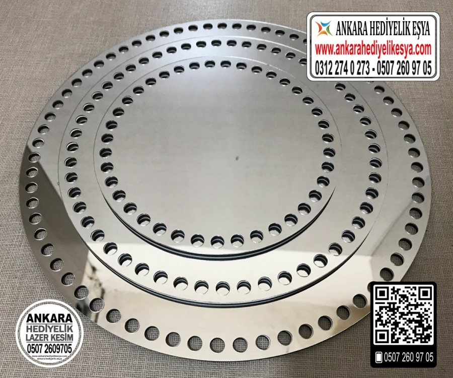 Daire Aynalı Tabanlık 35 cm