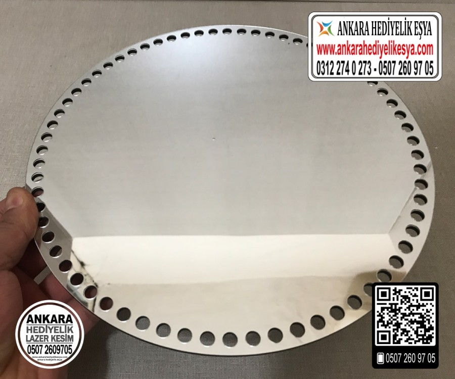 Daire Aynalı Tabanlık 35 cm