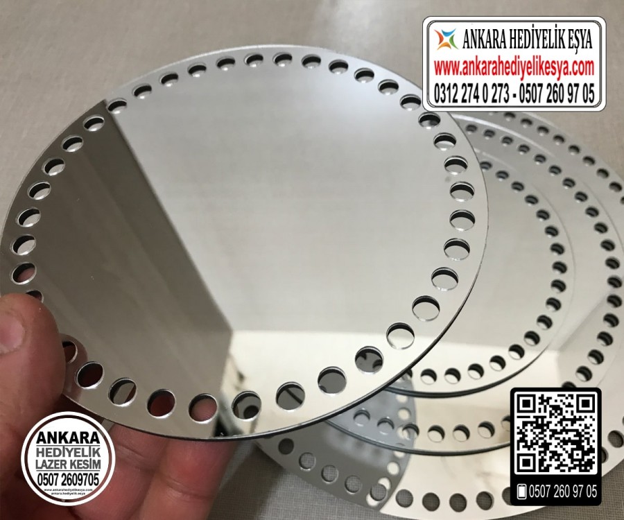 Daire Aynalı Tabanlık 20 cm Daire Aynalı Tabanlık 20 cm