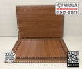 Kahverengi Dikdörtgen 10x20 cm Tabanlık / Penye Ribbon İp Kahverengi Sepet Tabanı