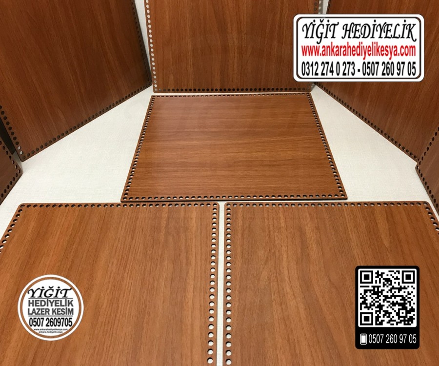 Kahverengi Kare 25x25 cm Tabanlık / Penye Ribbon İp Kahverengi Sepet Tabanı