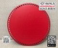 Kırmızı Daire 25x25 cm Tabanlık / Penye Ribbon İp Kırmızı Sepet Tabanı