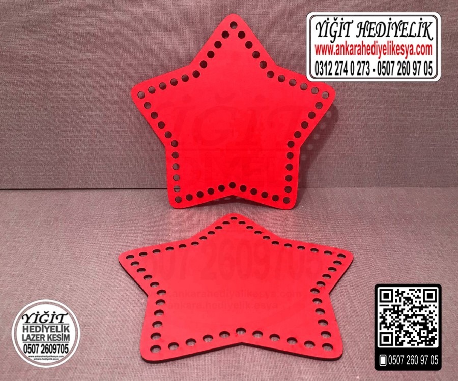 Kırmızı Yıldız 15 cm  Tabanlık