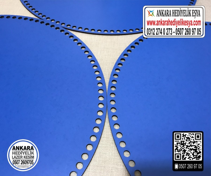 Mavi Daire 35 cm Tepsi ve Sepet Tabanı