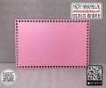 Pembe Dikdörtgen 25x35 cm Tabanlık / Penye Ribbon İp Pembe Sepet Tabanı