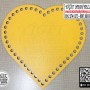 Sarı Kalp 30 cm Tabanlık