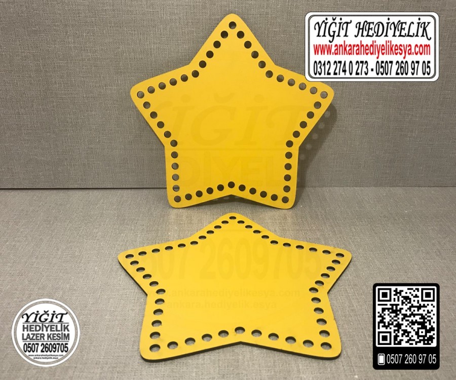 Sarı Yıldız 35 cm Tabanlık